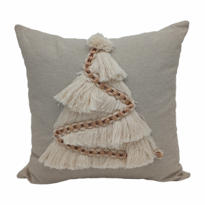 Cojín Navideño Árbol Dorado POMAROSA 45X45 CM