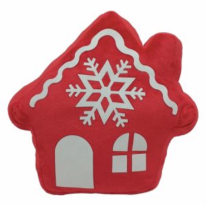 Cojín Navideño Diseño Casa De Navidad POMAROSA 45X45 CM
