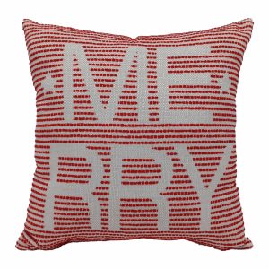 Cojín Navideño Diseño Letras Merry POMAROSA 40X40 CM