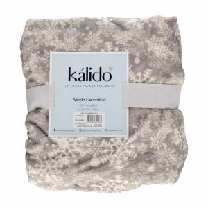 Cobija Navideña Silver Glamorous KÁLIDO 123 X 78 Cm