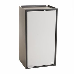 Mueble De Pared Smart 1 Puerta 35 cm Negro Con Gris Mate ITATIAIA Metal