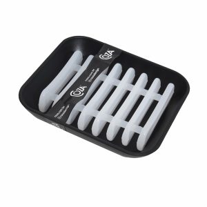 Jabonera Plástico Negro New Square COZA Unidad