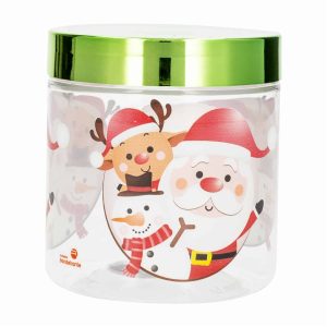 Frasco Blanco Con Tapa Metalizada Team Santa BANDEIRANTE 1 L