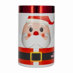Frasco Blanco Con Tapa Metalizada Papa Noel BANDEIRANTE 1,5 L