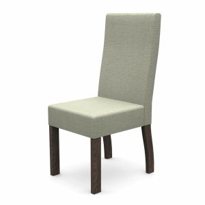 Silla de Comedor Madri Wengue Con Tapizado A41 MENEGHETTI Textil y MDP