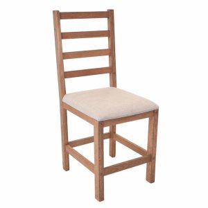 Silla de Comedor Texas Con Tapizado A40 MENEGHETTI Textil y Madera