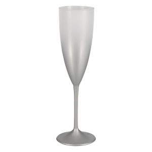 Copa Para Champagne Plástica Prime Plateado NEOPLAS 170 Ml