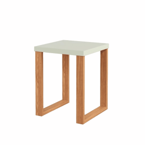 Mesa Lateral Modelo F33 Wj Color Off White Y Freijo DALLA COSTA Mdf