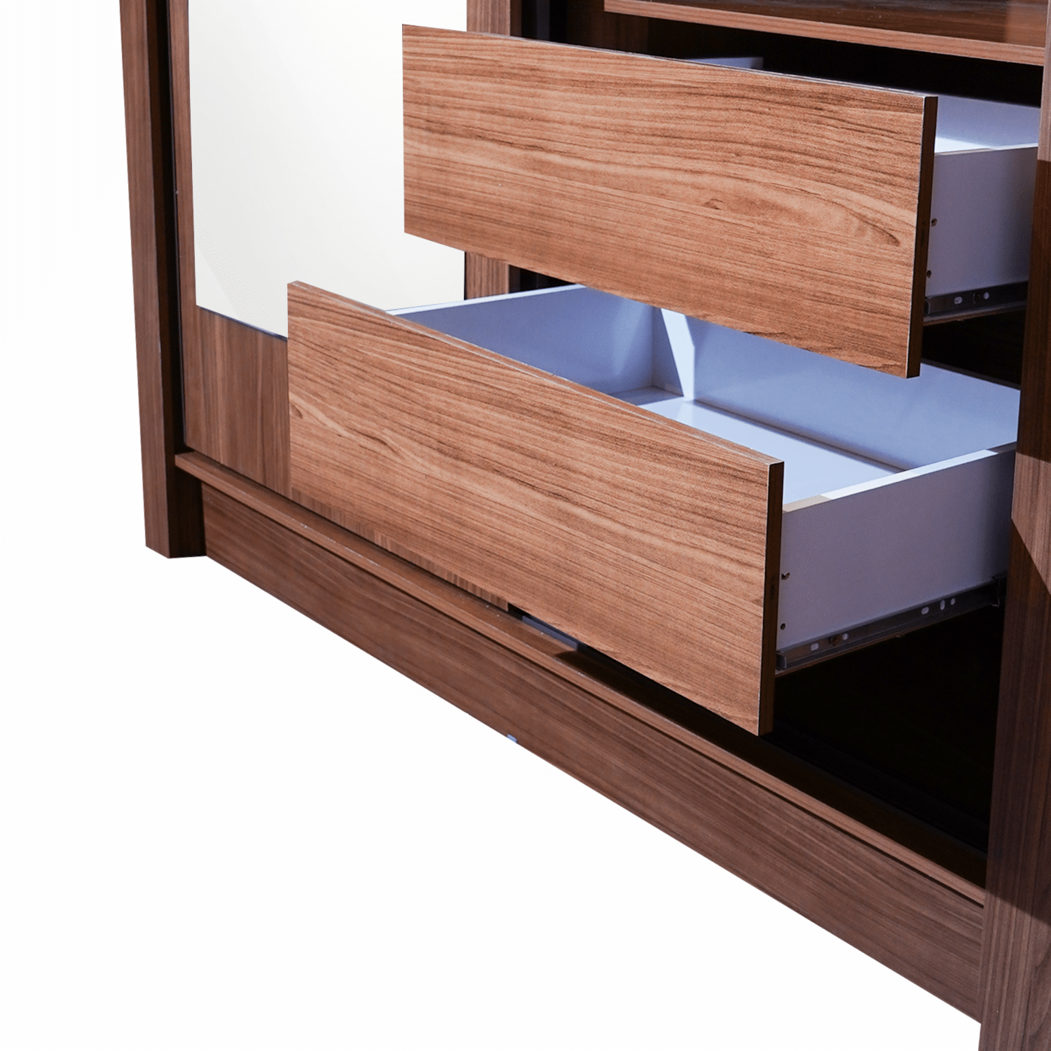 Ropero 2 Puertas Corredizas Con Espejo Lapa Jatoba ANDIRA MDP - Imagen 5