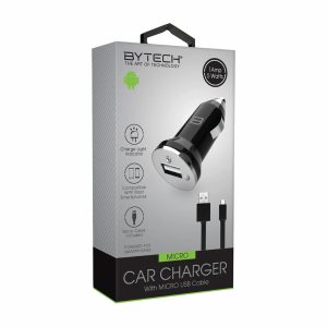 Cargador Para Auto Negro BYTECH USB