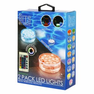 Luces Impermeables Con Control Remoto BYTECH X 2 Uds