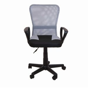 Silla De Oficina Con Apoya Brazos Negra Con Gris Claro SOPAI FURNITURE