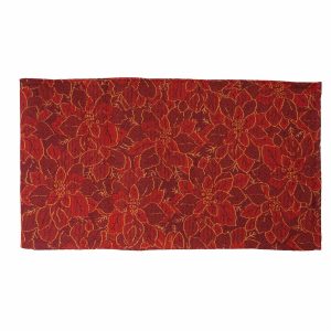 Camino De Mesa Rojo Poincietia JOY 33 X 180 Cm