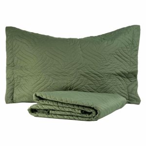 Cubrecama Verde Oliva FREE HOME 1 Y 1/2 Plazas