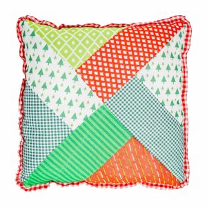 Cojín Parches Merry & Bright JOY 37 X 37 Cm