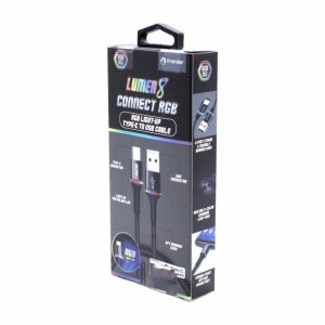 Cable Tipo C Trenzado Rgb PREMIER 6 Pies