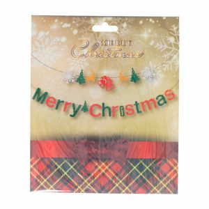 Guirnalda Merry Chirstmas Verde IMPORTADORA CUMPLEAÑOS Unidad