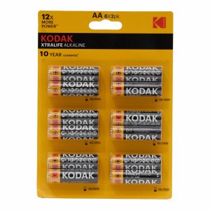 Pilas Aa Extra Duración Alcalinas KODAK X 12 Uds