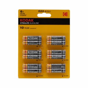 Pilas Aaa Extra Duración Alcalinas KODAK X 12 Uds