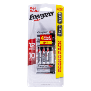 Pilas Aax8 (+4Aaa ) ENERGIZER X 12 Uds