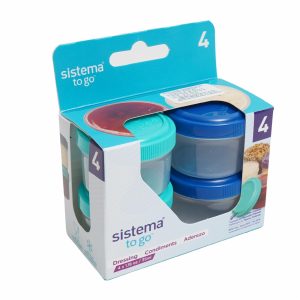 Set Frascos Sistema To Go RUBBERMAID 4×250 Ml