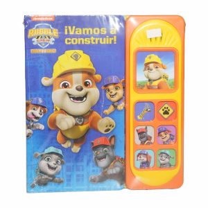 Libro Vamos A Construir 7 Botones Patrulla Canina PI KIDS 25 Páginas