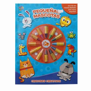 Libros Pequeñas Mascotas Crayones MR.BOOKS 23 Páginas