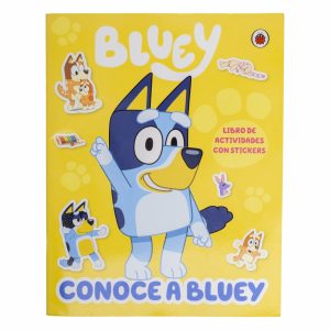 Libro Conoce A Bluey Libro De Actividades y Stickers ALTEA 25 Páginas