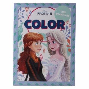 Libro Disney Frozen II Color Con Pegatinas EDICARDS 20 Páginas